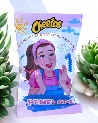 PARTY FAVORS- Custom Chips Bags | Party Favors for Any Event | Any Flavor | Chips Included