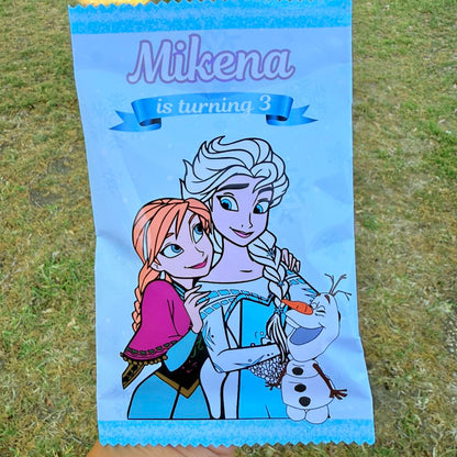 PARTY FAVORS- Custom Chips Bags | Party Favors for Any Event | Any Flavor | Chips Included